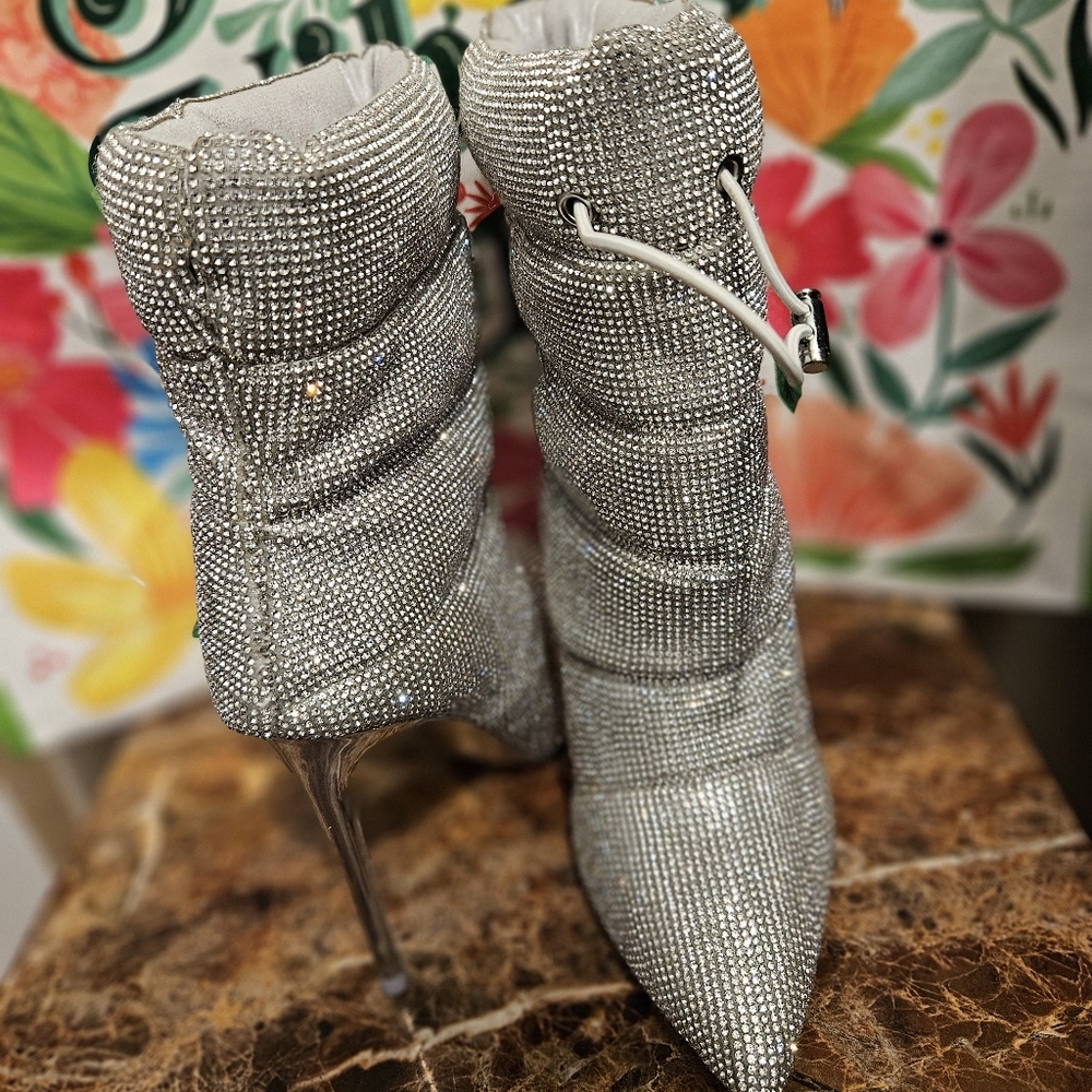 Steve Madden Cloak-R Rhinestone Booties